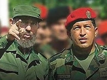 Hugo Chaves e sua relação forte com Fidel Castro